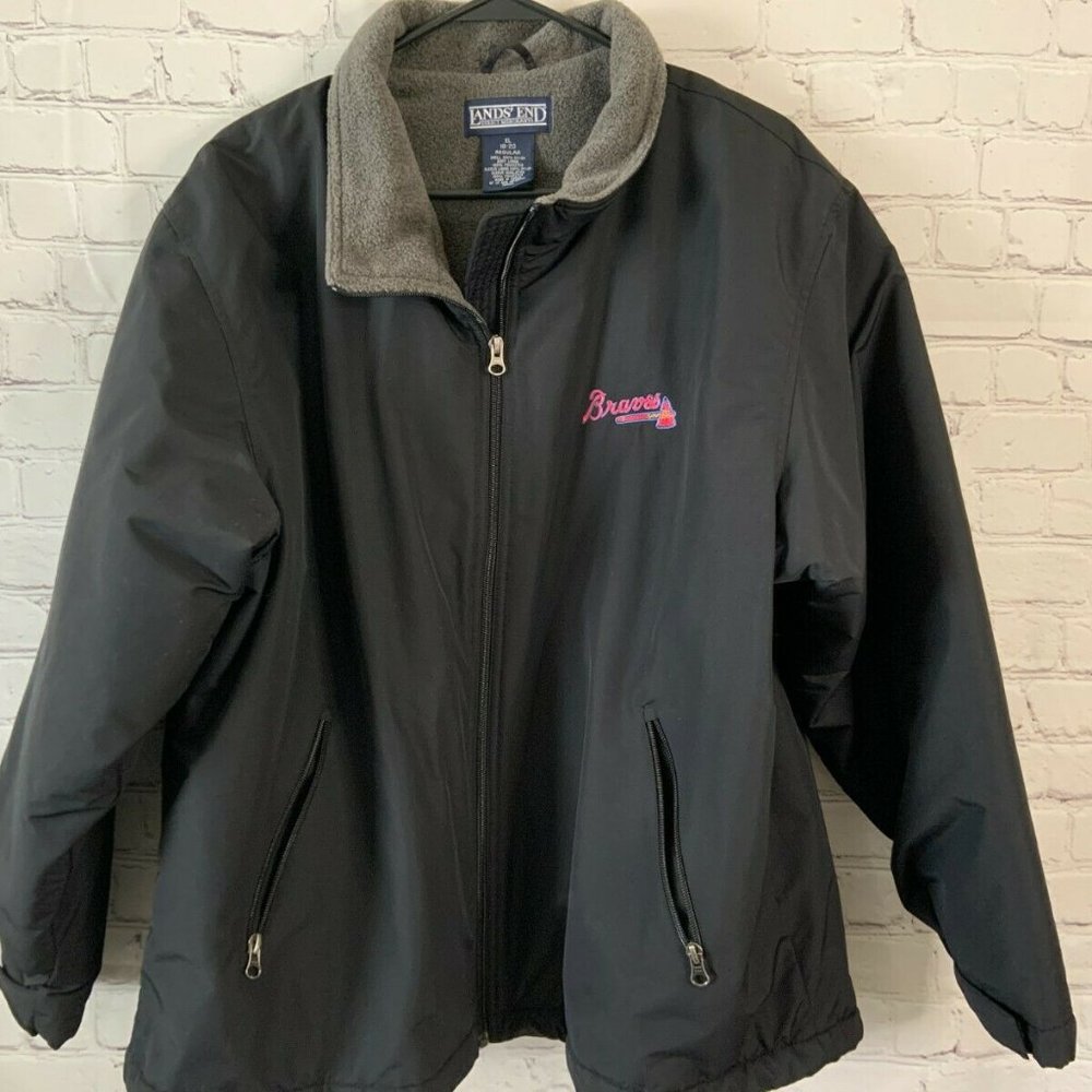 Atlanta Braves Lands End Women's Winter Jacket Size XL 18/20